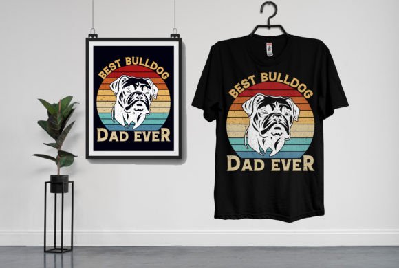 Bulldog T-Shirt Design Graphic: A Bold Asset for Your Brand