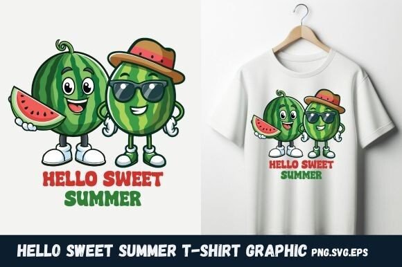 Embrace the Season with the Hello Sweet Summer T-Shirt Graphic