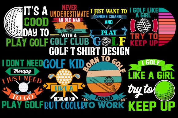 Fairway Fun: Styling with Golf Quotes Bundle Design