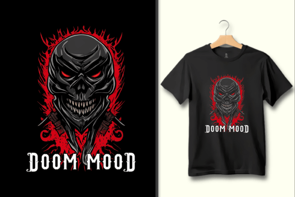 Fiery Skull PNG Art: Bold Sublimation Design