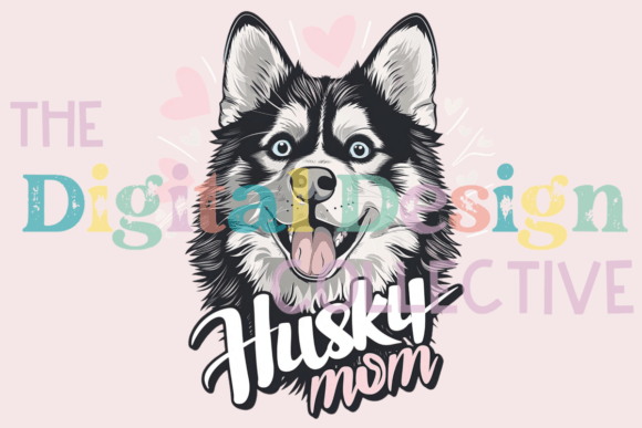 Husky Mom T-Shirt Graphic PNG: A Creative Asset for Your Brand