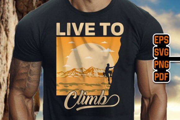 Live to Climb: The Rock Climbing Graphic for Bold Visuals