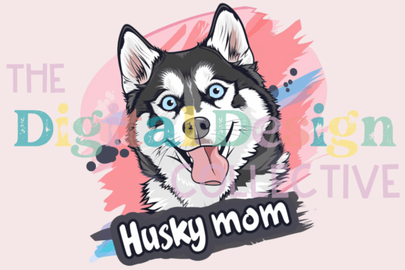 Pink Husky Mom T-Shirt Graphic: A Designer's Asset Guide