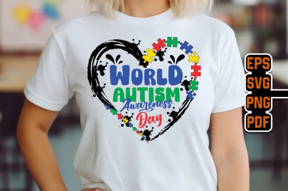 World Autism Awareness Day Heart Graphic: A Visual Symbol of Support